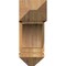 Ekena Millwork Thorton Arts and Crafts Rough Sawn Bracket w/ Offset Brace, Western Red Cedar, 8"W x 20"D x 20"H BKT0806X20X20THR03RWR - alternate 2